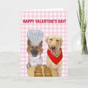 Lustige Hunde Valentinstag für Schatz Karte