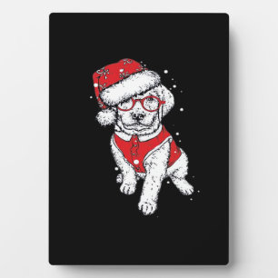 Lustige Hunde-Weihnachts-Pyjamas-Geschenke für Hun Fotoplatte