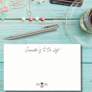 Lustige Hundefrau Aufgabenliste Personalisiertes H Post-it Klebezettel