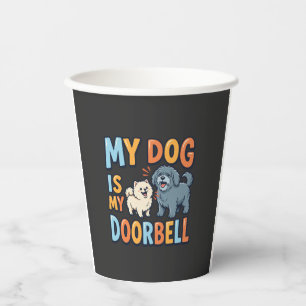 Lustige Hundeklingel Haustierliebhaber Pappbecher
