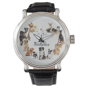 Lustige Hunderasse Haustiere Hunde Benutzerdefinie Armbanduhr