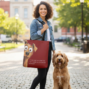 Lustige Hundeshopping-Zitat-Tasche