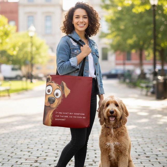 Lustige Hundeshopping-Zitat-Tasche (Von Creator hochgeladen)