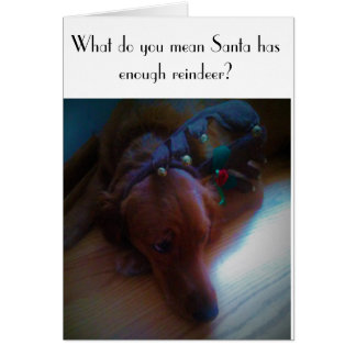 lustige Hundweihnachtskarte