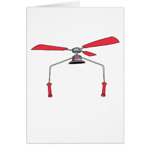 Lustige Hut Gadget Hubschrauber.