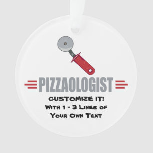 Lustige i-Liebe-Pizza Ornament