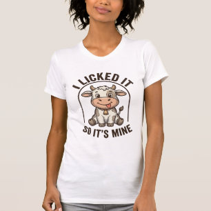 Lustige Ich-Habe-Es-geleckt-Kuh-Vintage-Farm-Shirt T-Shirt