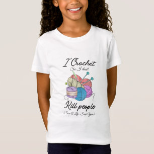 Lustige Ich häkle Rette Ein Leben Garn Kunst T-Shirt