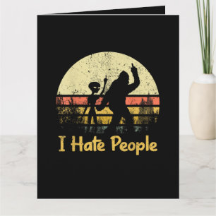 Lustige Ich hasse Leute Damen T-Shirts Karte