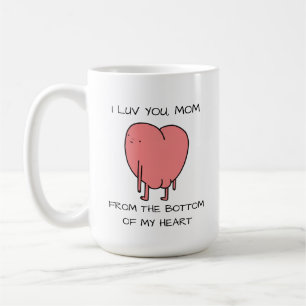 Lustige "Ich liebe dich, Mama"-Tasse zum Muttertag Kaffeetasse