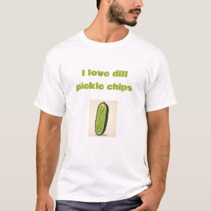 Lustige Ich liebe Dill-Gurken-Chips T-Shirt