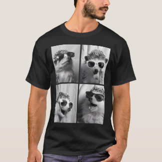 Lustige Igel Sonnenbrillen Cooles Waldtier T-Shirt