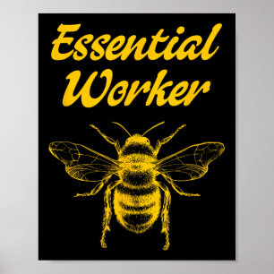 Lustige Imkerei Imker Honig Bienen Umweltschutz Poster