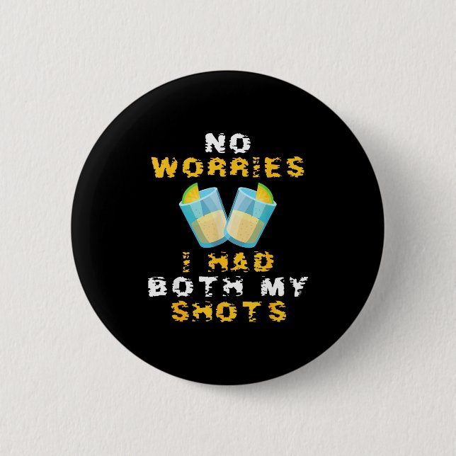 Lustige Impfung ich hatte beide Spritzen  Button (Vorderseite)