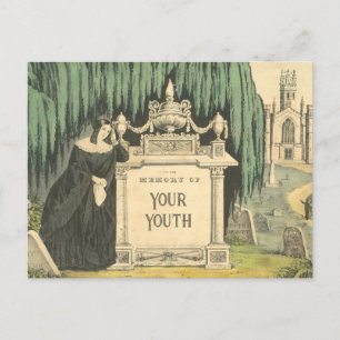 Lustige "In Erinnerung an deine Jugend" Geburtstag Postkarte