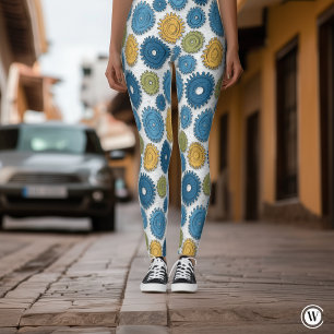 Lustige industrielle mechanische Zahnräder Damen-L Leggings