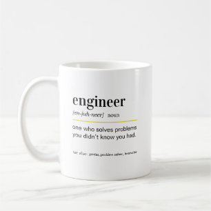 Lustige Ingenieur-Definitionsgeschenk Kaffeetasse