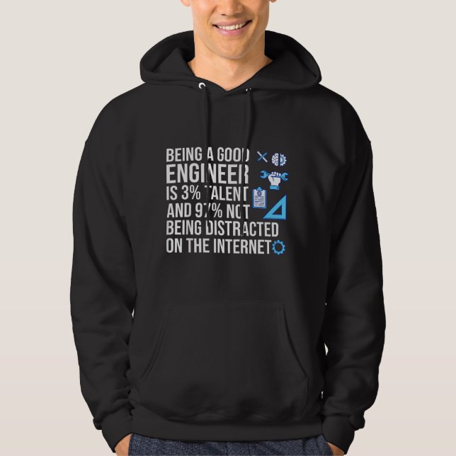 Lustige Ingenieur Kunst Männer Frauen Computer Sof Hoodie (Vorderseite)