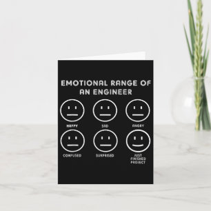Lustige Ingenieurwissenschaft,emotionale Bandbreit Karte
