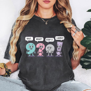 Lustige Interpunktion Zeichen warten was halt ich  T-Shirt