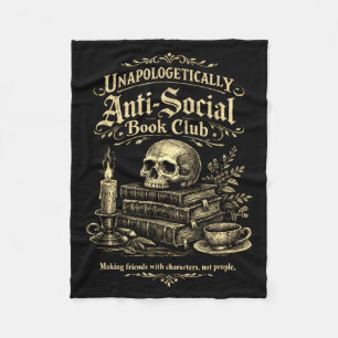 Lustige Introvertierte Buchclub Buchwürmer Party K Fleecedecke