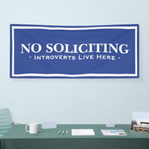 Lustige Introvertierte leben hier - Keine Bettler Banner