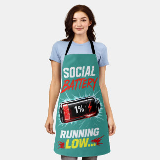 Lustige Introvertierten-Shirt mit niedriger Sozial Schürze