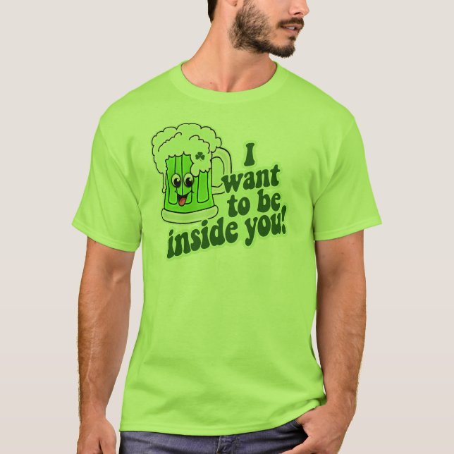 Lustige Iren St. Patricks Tages T-Shirt (Vorderseite)