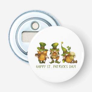 Lustige irische Gnome Frohen St. Patrick's Day Flaschenöffner