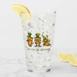 Lustige irische Gnome Shenanigans St. Patrick's Da Glas