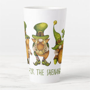 Lustige irische Gnome Shenanigans St. Patrick's Da Milchtasse