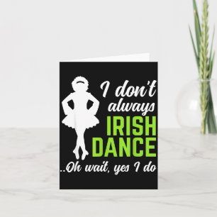 Lustige irische Tanzmädchen Frauen St. Patrick's D Karte