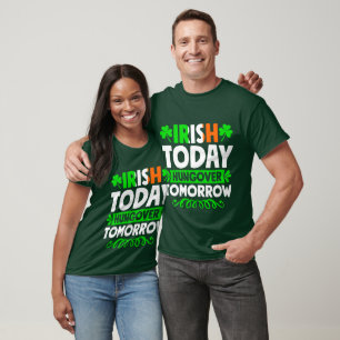 Lustige irische Trink-St. Patrick's Day Wortkunst T-Shirt