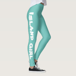 lustige ISLAND GIRL-Typografie | Leggings