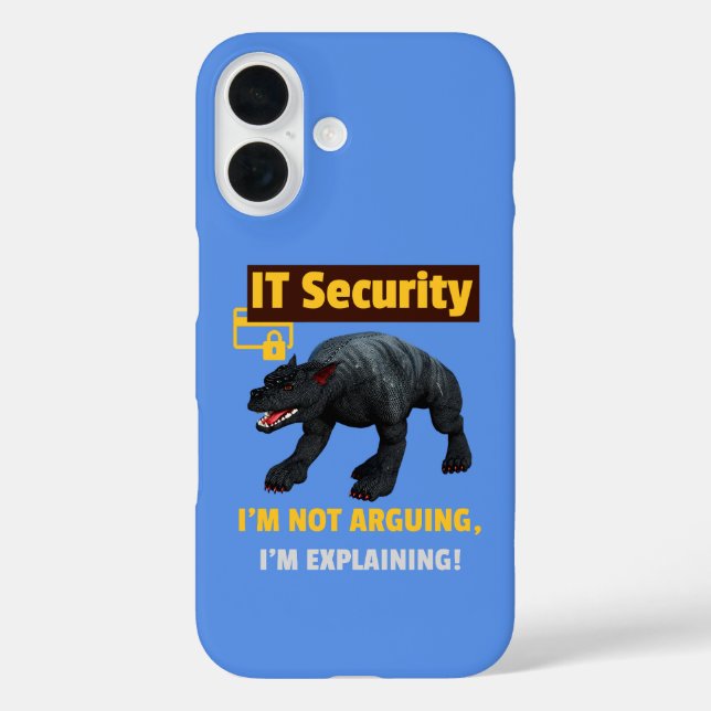 Lustige IT-Sicherheit Erklärt Tech Humor Design Case-Mate iPhone Hülle (Rückseite)