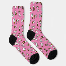 Lustige Jack Russell Cartoon Socken