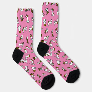 Lustige Jack Russell Cartoon Socken