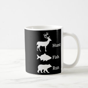 Lustige Jagd Angelsport Jagen Fisch Laufen Bär Ges Kaffeetasse