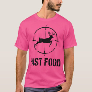 Lustige Jagd Für Männer Fast Food Hirsch Papa T-Shirt