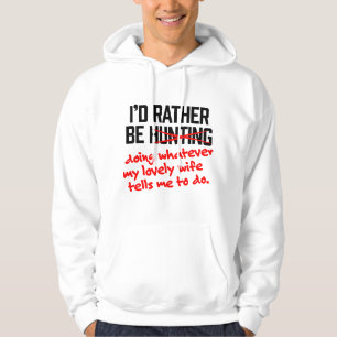Lustige Jagd für Männer Hoodie