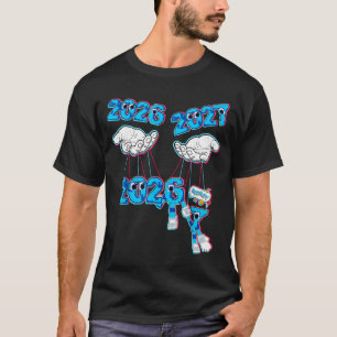 Lustige Jahre 2027 7 67 Meme Hand T-Shirt