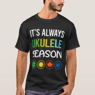 Lustige Jahreszeit Ukulele T-Shirt