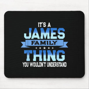 Lustige James-Familientreffen-Passende Ferien Mousepad