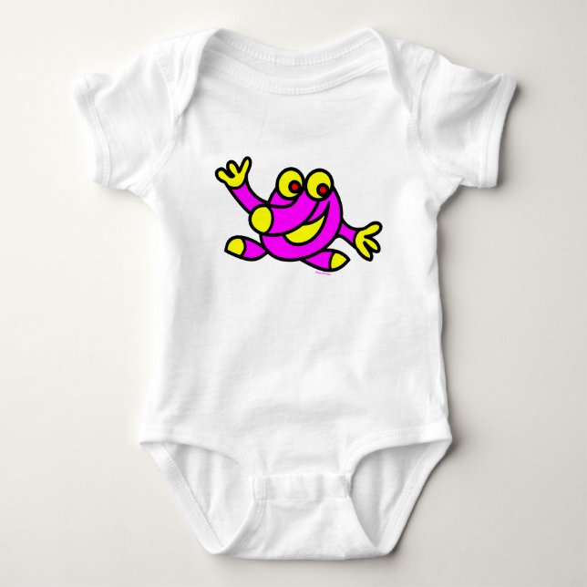lustige Jangobildkleidung Baby Strampler (Vorderseite)