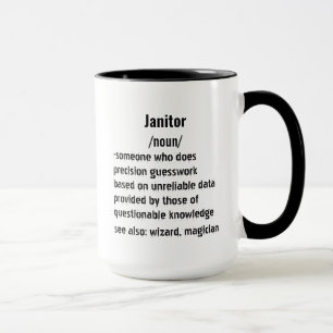 lustige Janitor Definition Geschenke für Männer Fr Tasse