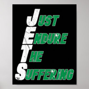 Lustige Jets ertragen einfach das leidvolle Footba Poster