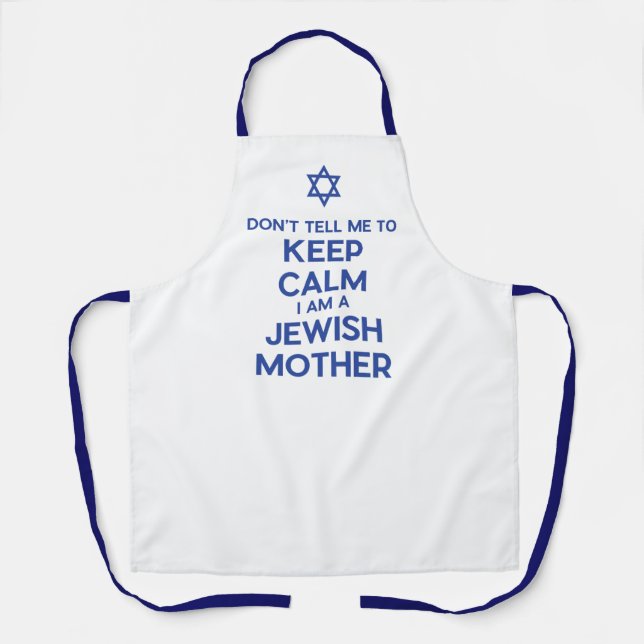 Lustige jüdische Mutter Davidstern Kochen Schürze (Vorderseite)