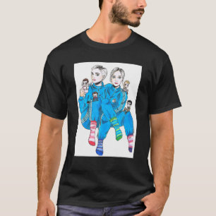 Lustige Jumpsuits Design Vintage Rockband Liebt Mu T-Shirt