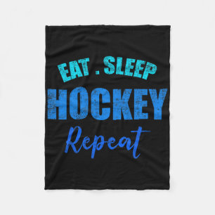 Lustige Jungen Hockey Spieler Essen Schlafen Hocke Fleecedecke