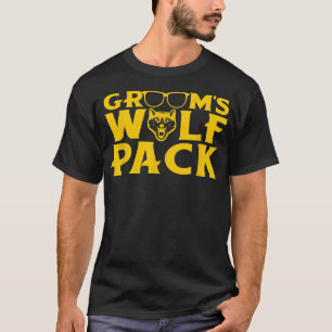 Lustige Junggesellenabschied Bräutigam Wolfpack Ho T-Shirt